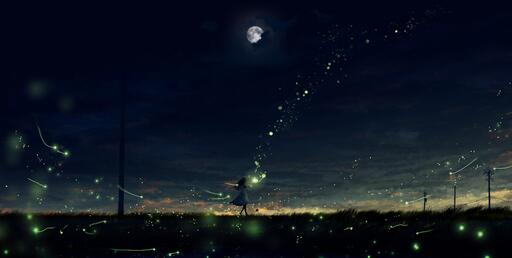 AniFace - 夜、萤火虫和你-醉亦逝愁铃声